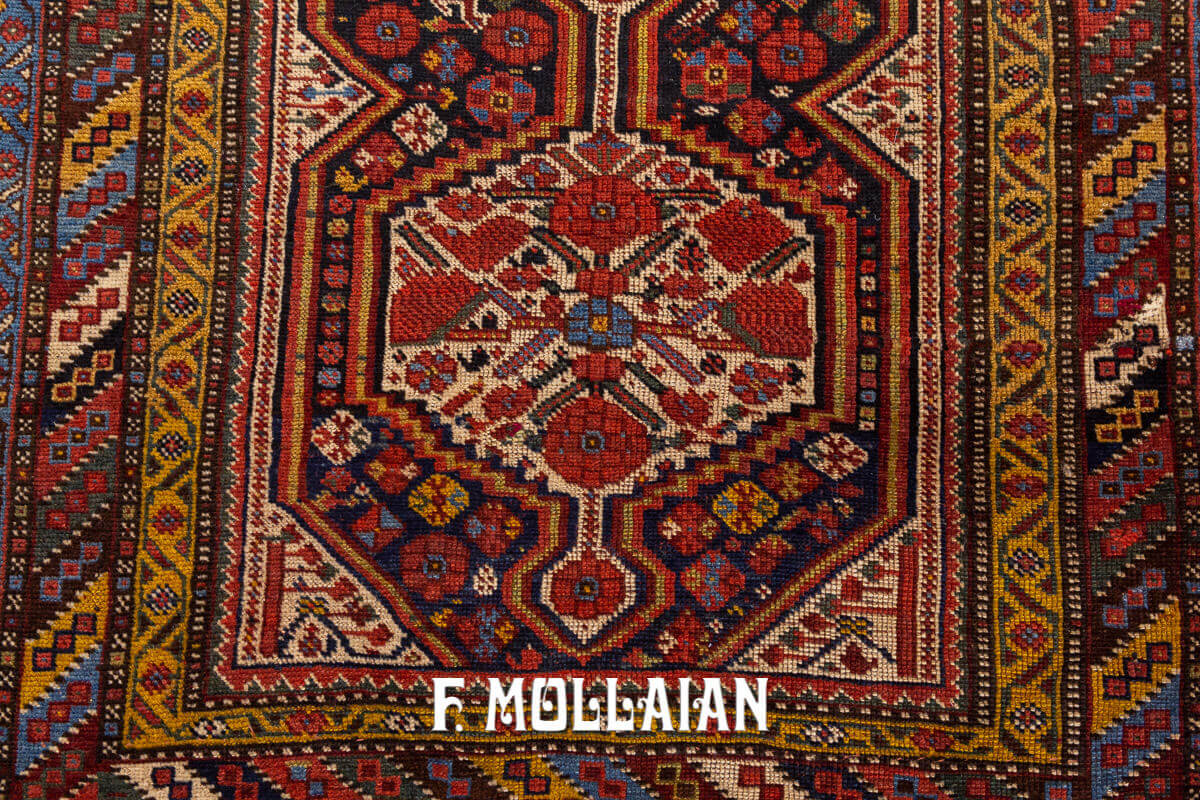 khamse rug今だけお値下げ！ Antique Persian Qashqai Rug 5x8, Persian Tribal Rug, Khamseh Rug